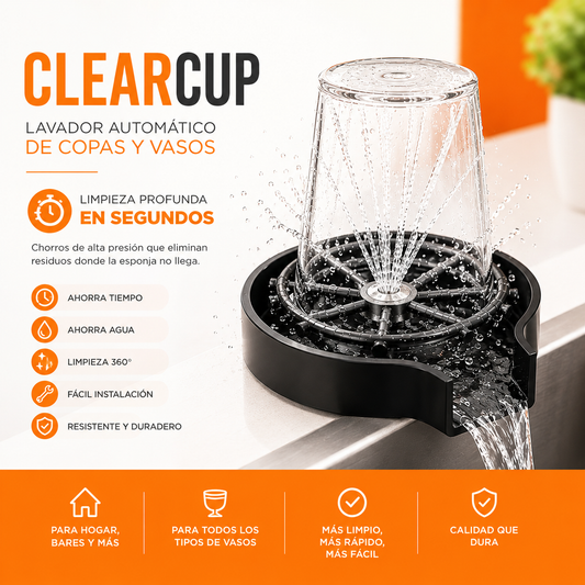ClearCup Lava Copas y Vasos Automático