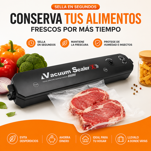Vacum Sealer - Alimentos frescos durante más tiempo (+REGALLO 100 paquetes)